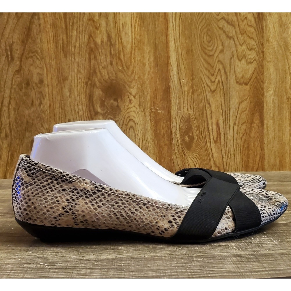 Anne Klein Sport Akotavia Flat Shoes Women's Size‎ 11 Snake Print
